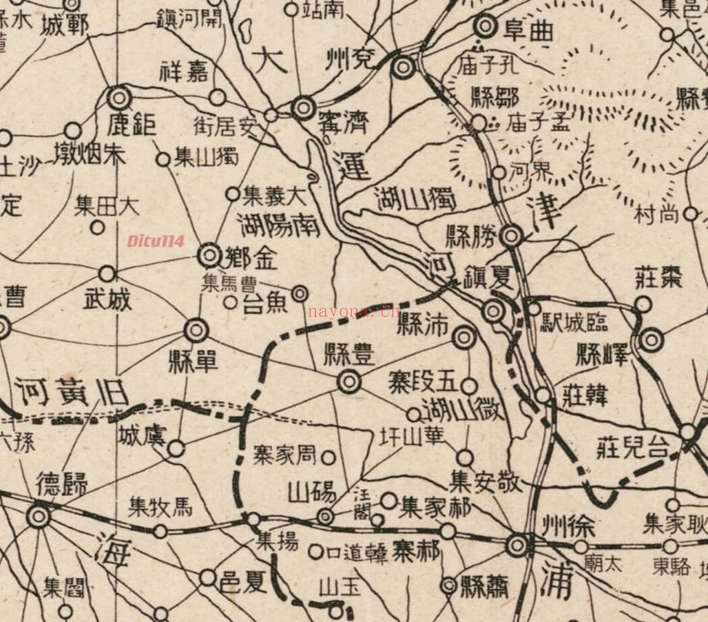 1938年日绘陇海线战局地图