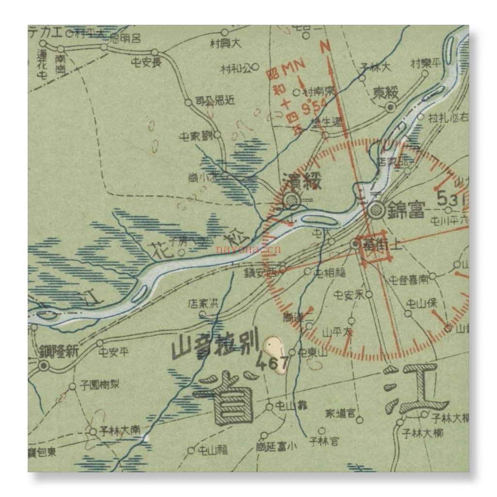 1937-1939年东北部百万分一航空图
