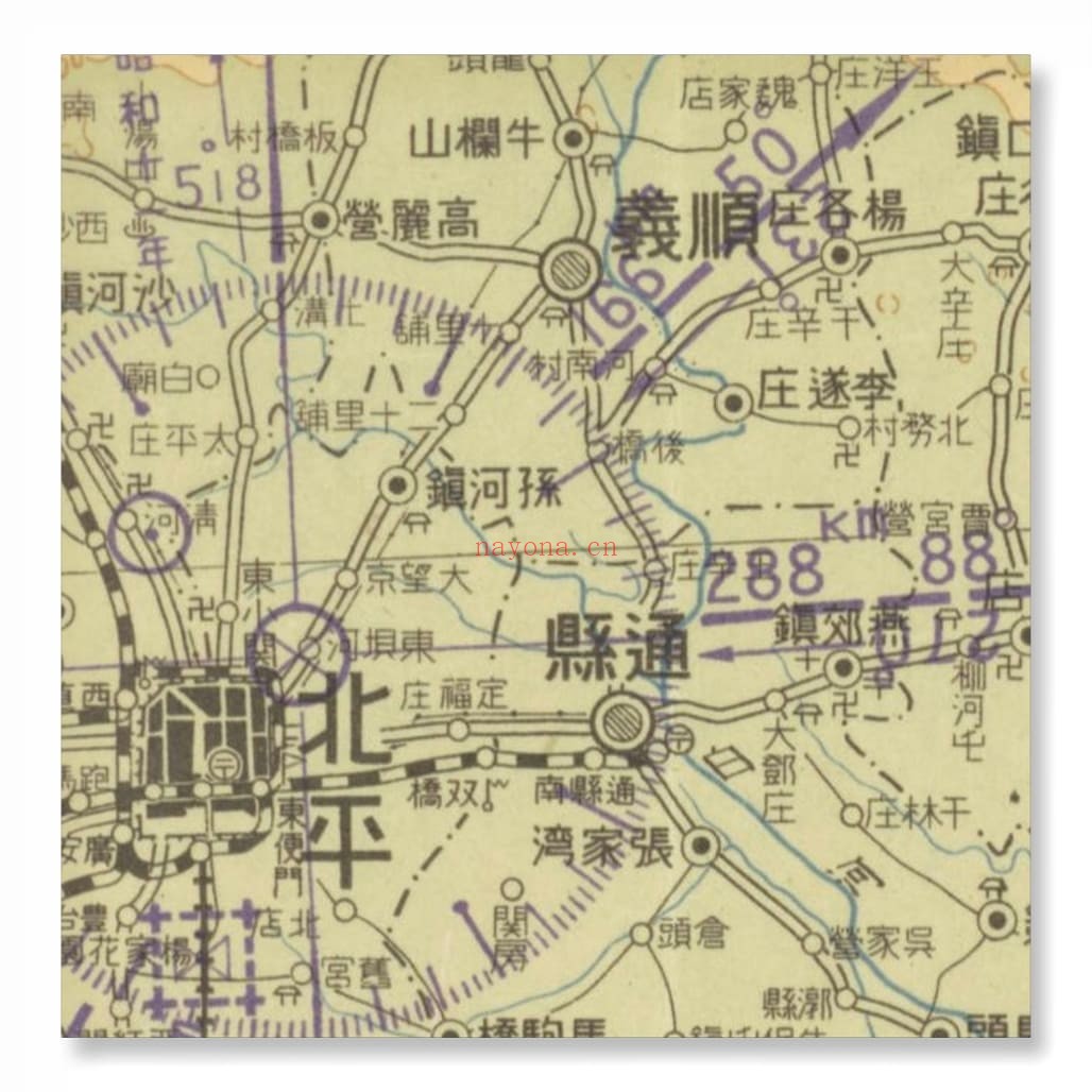 1937-1939年东北部百万分一航空图