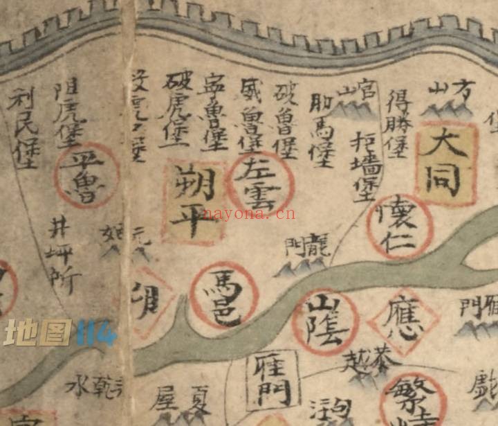 1760年山西省地图