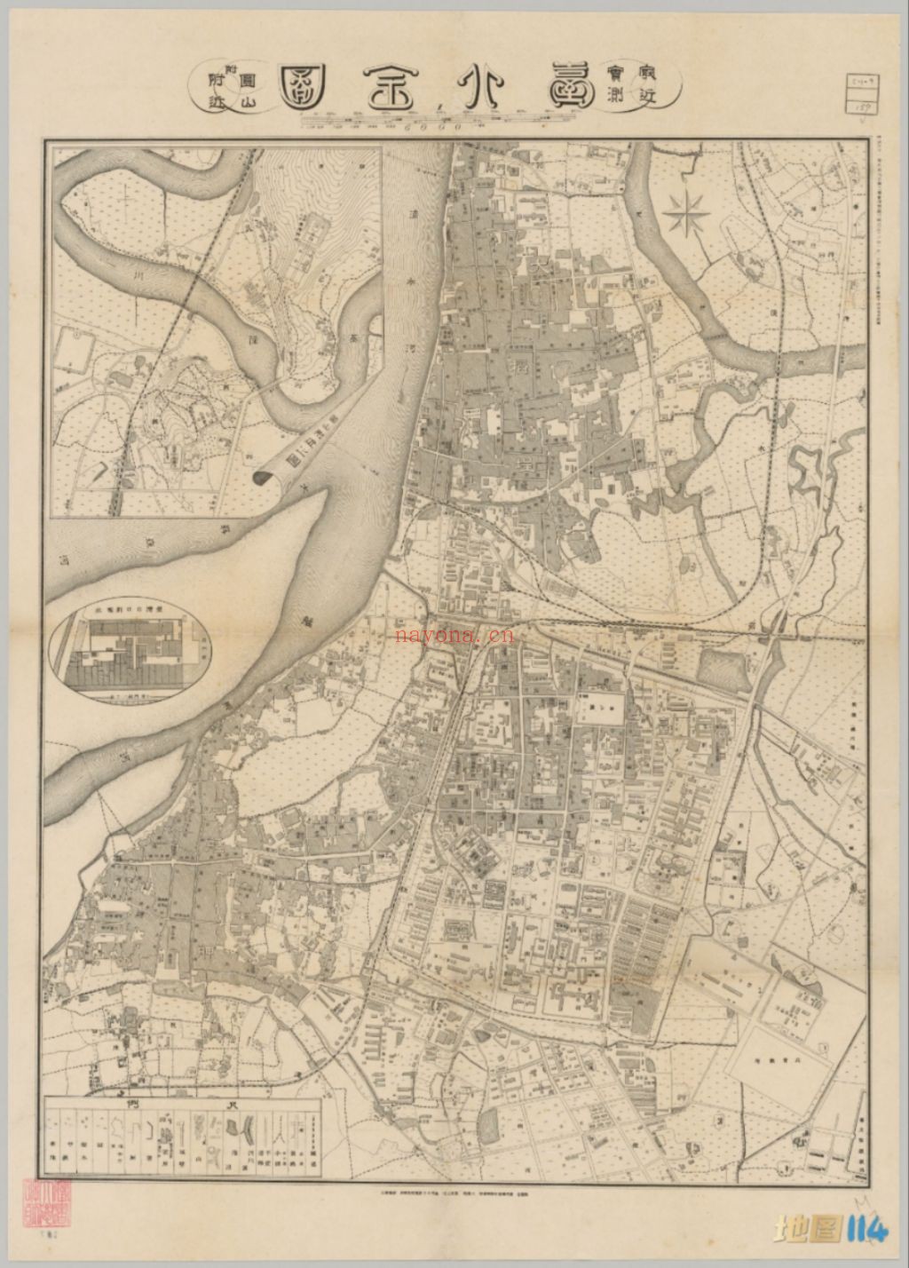 1903年清朝台北市地图