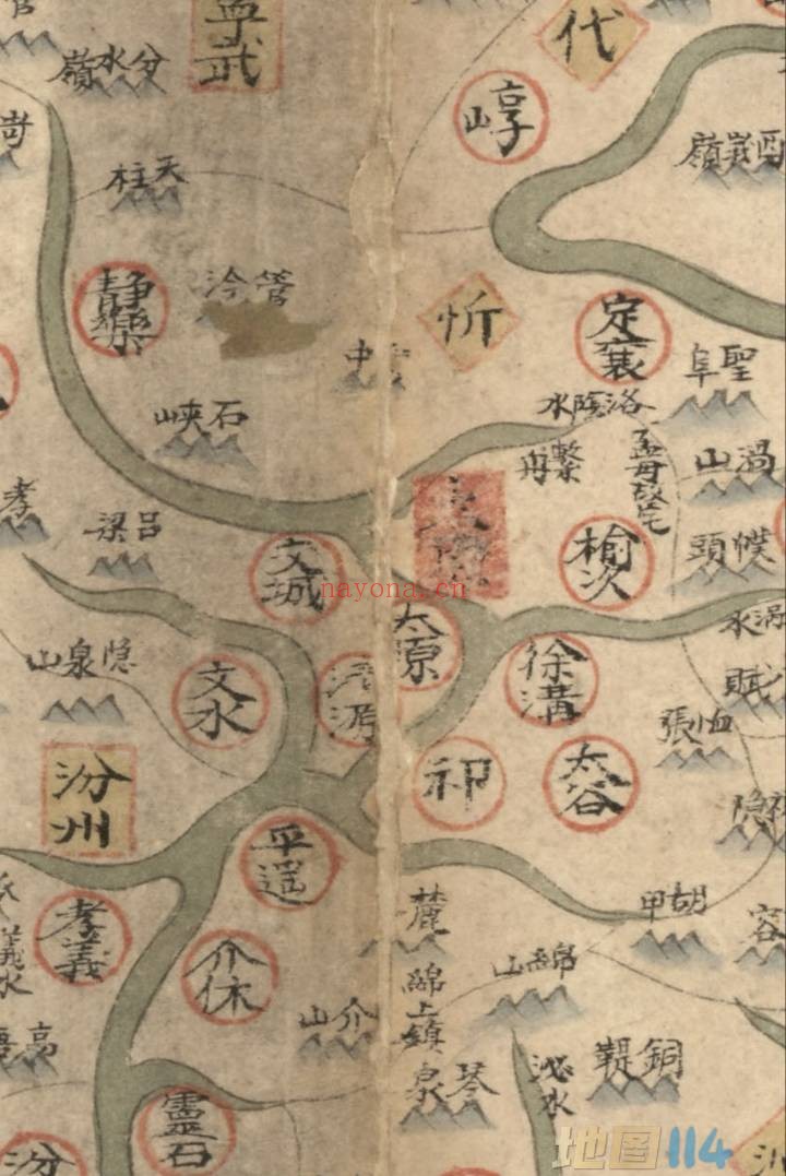 1760年山西省地图