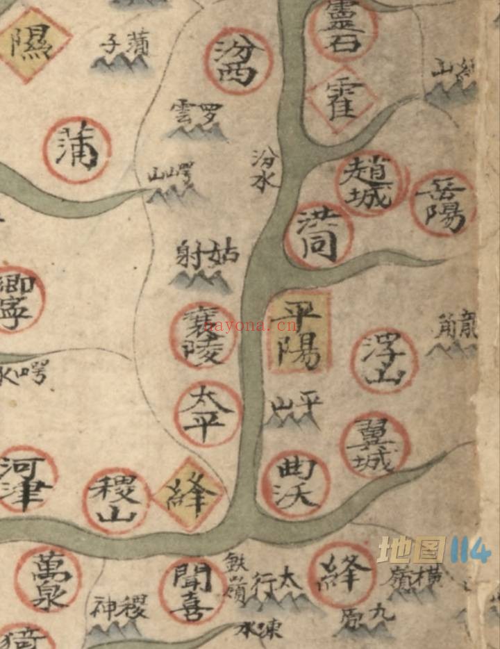 1760年山西省地图