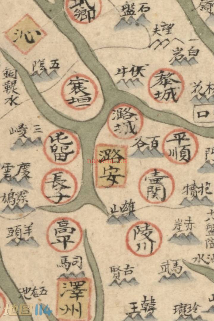 1760年山西省地图