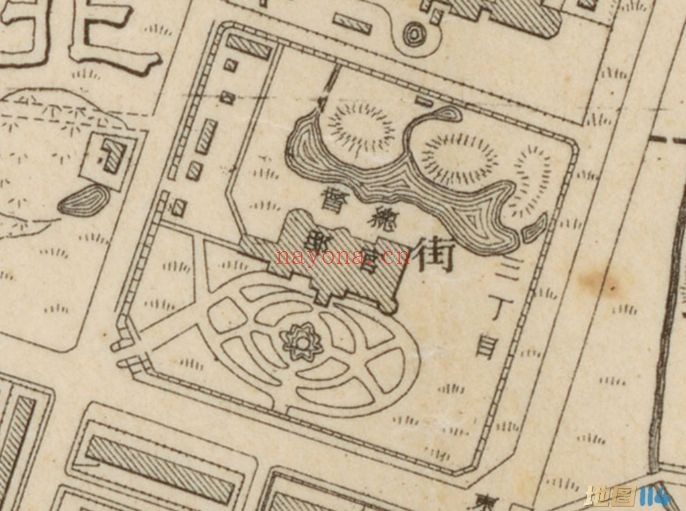 1903年清朝台北市地图