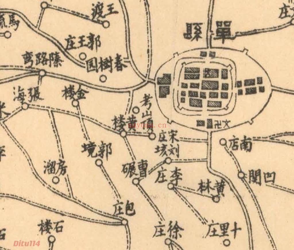 1932年山东省十万分一地图集(164幅)