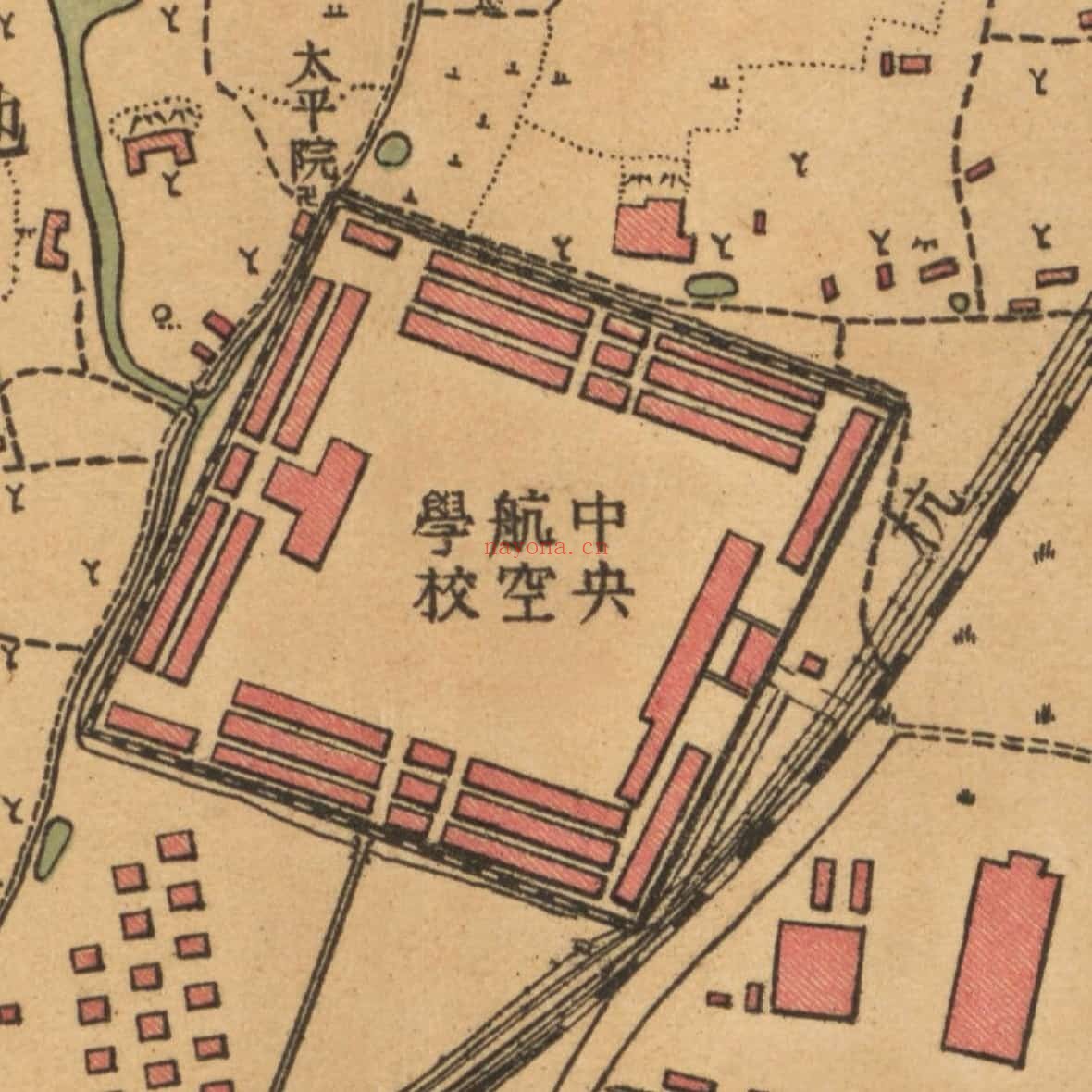 1933年杭州市地形图(五色版18幅)