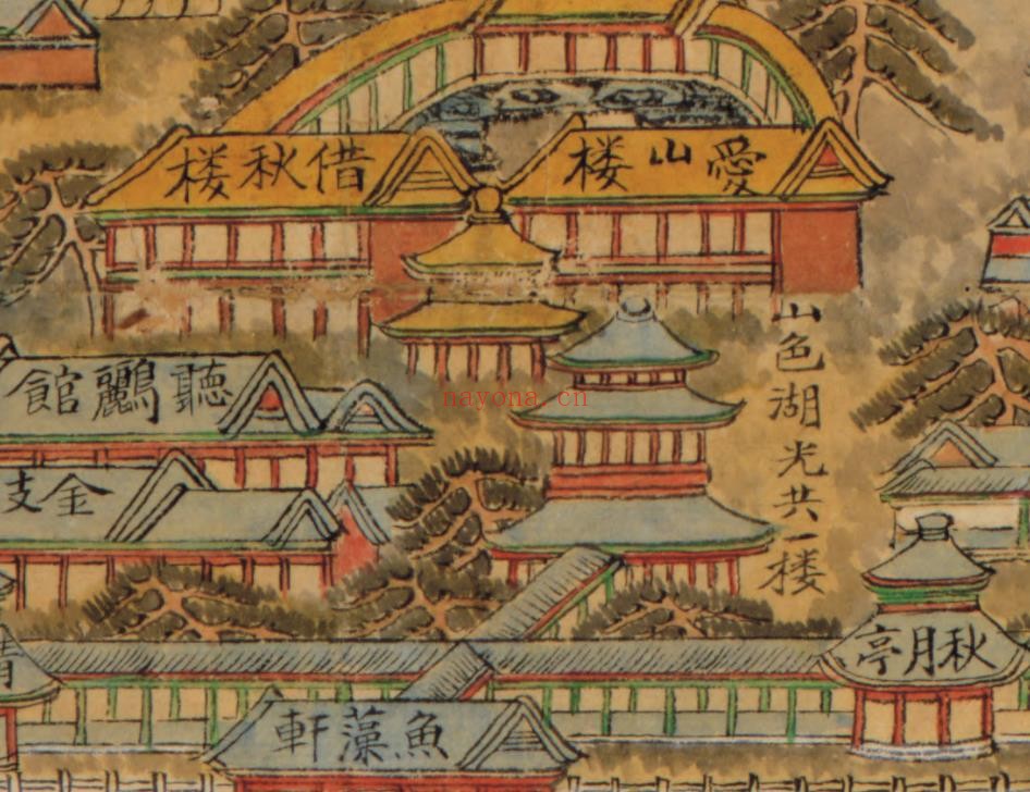 1888年北京颐和园八旗兵营图