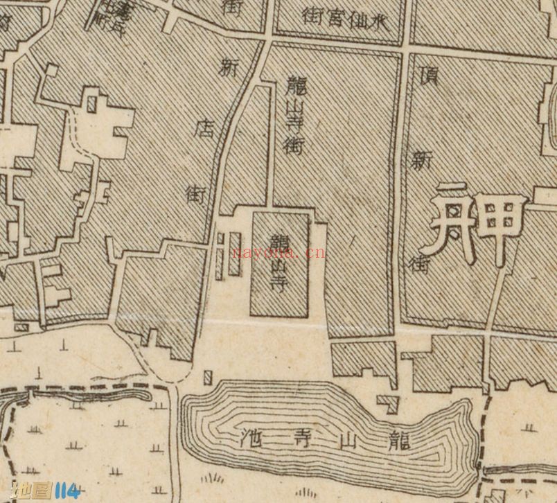 1903年清朝台北市地图