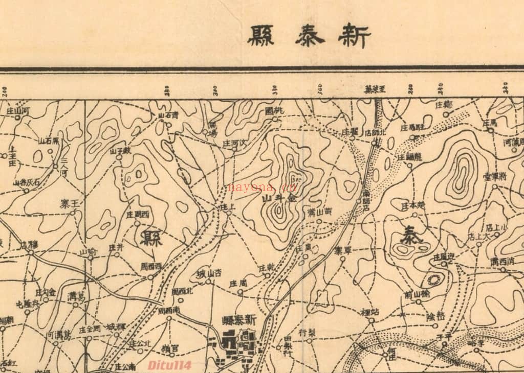 1932年山东省十万分一地图集(164幅)