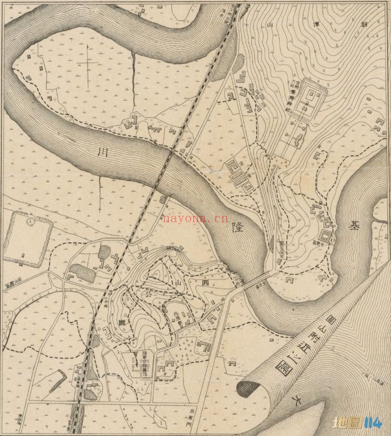 1903年清朝台北市地图