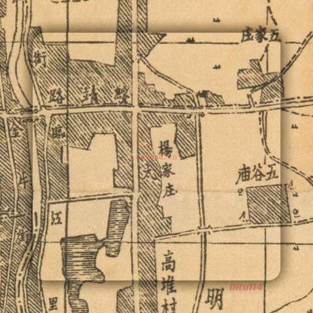 民国昆明市街详图两版