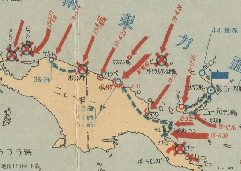 太平洋战争日本陆军战斗力丧失一览地图