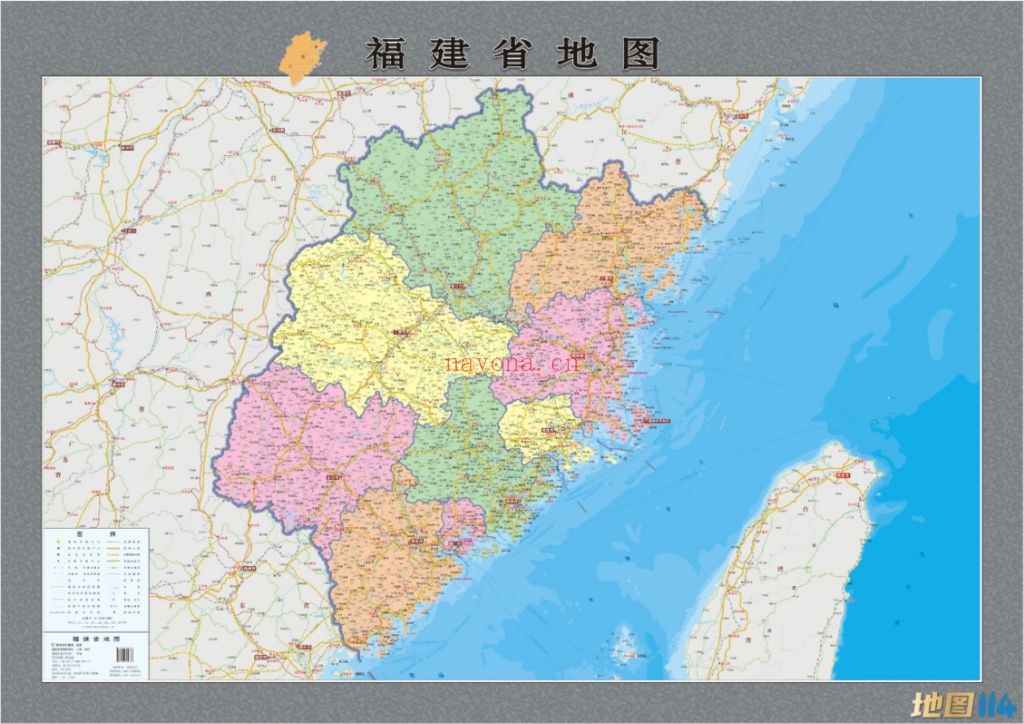 2013年福建全省地图