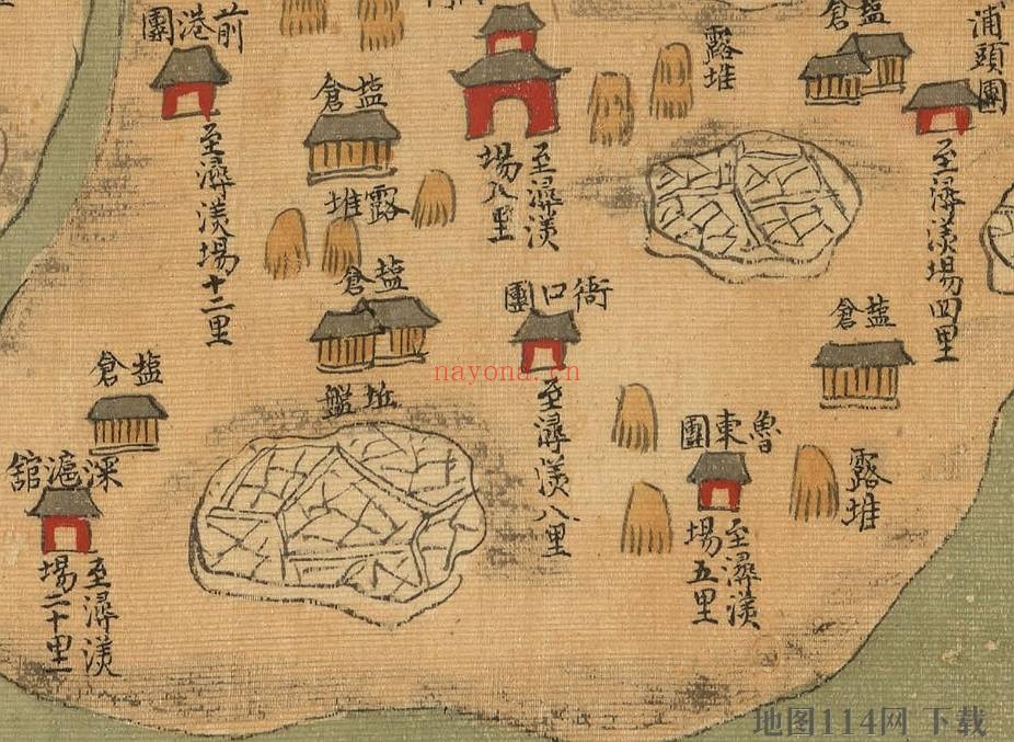 清《闽省盐场全图》高清5P