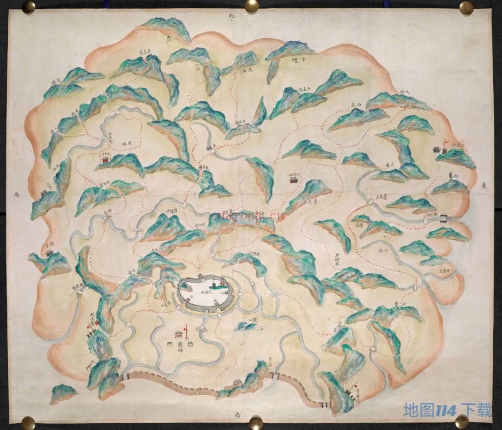 1841年定海山(舟山)全图