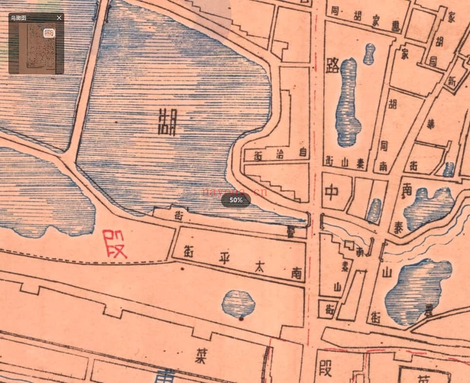 1935年开封城关地籍总图