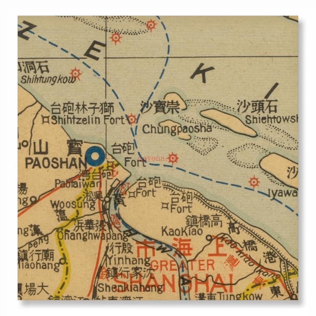 1937年江苏浙江交通明细地图