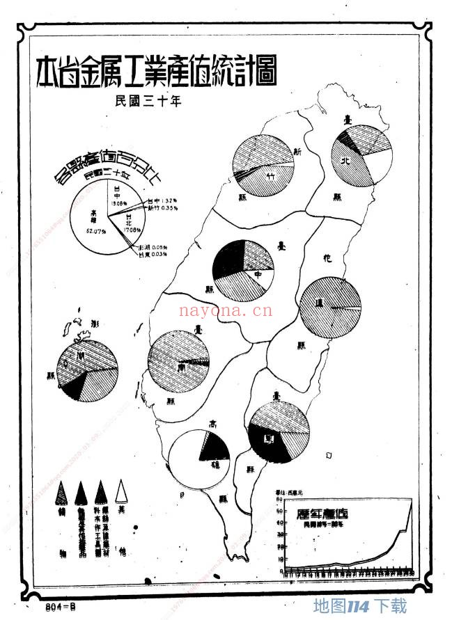 1946年台湾统计地图(179P)