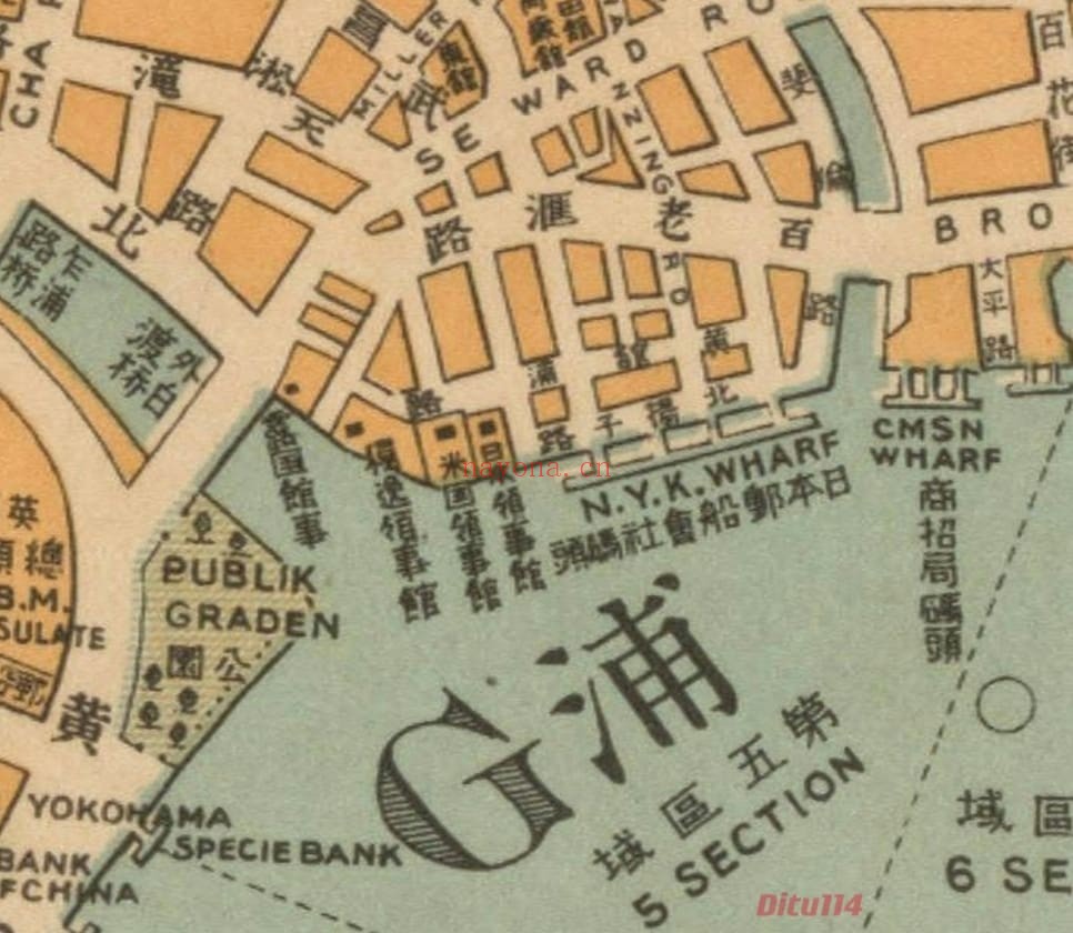 1932年最新上海地图