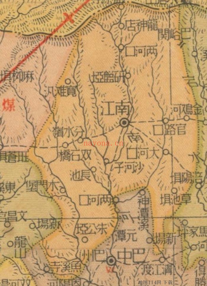 民国时期四川省分县详图