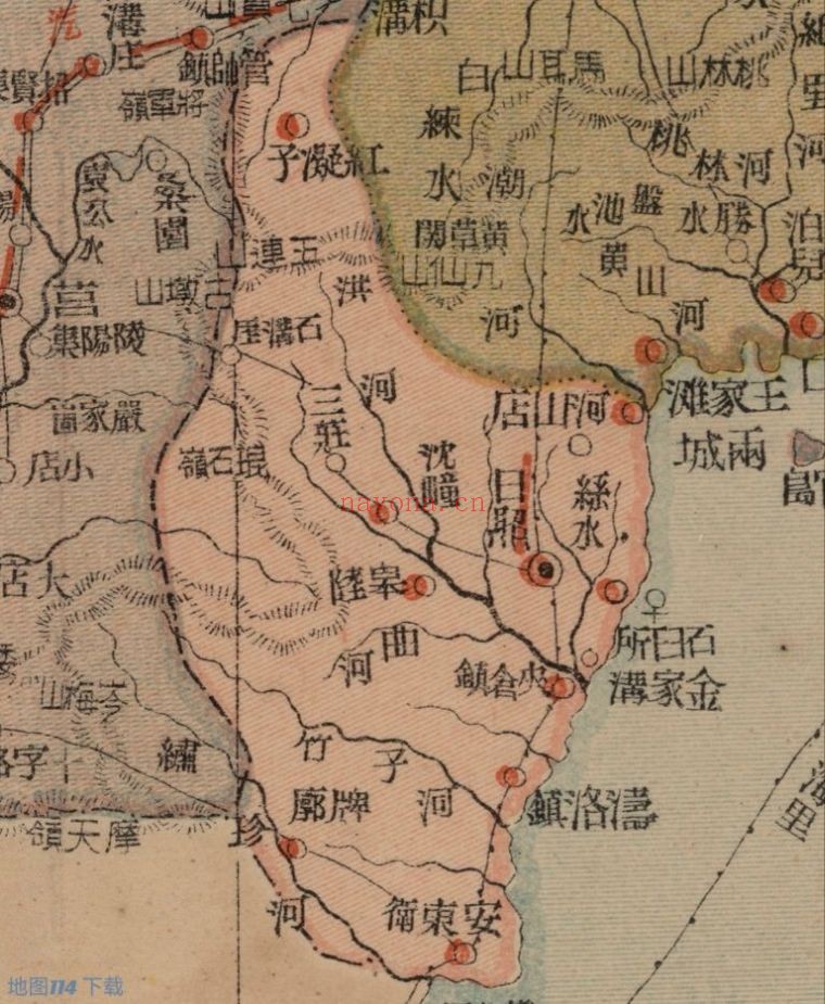 1930年山东省分县图