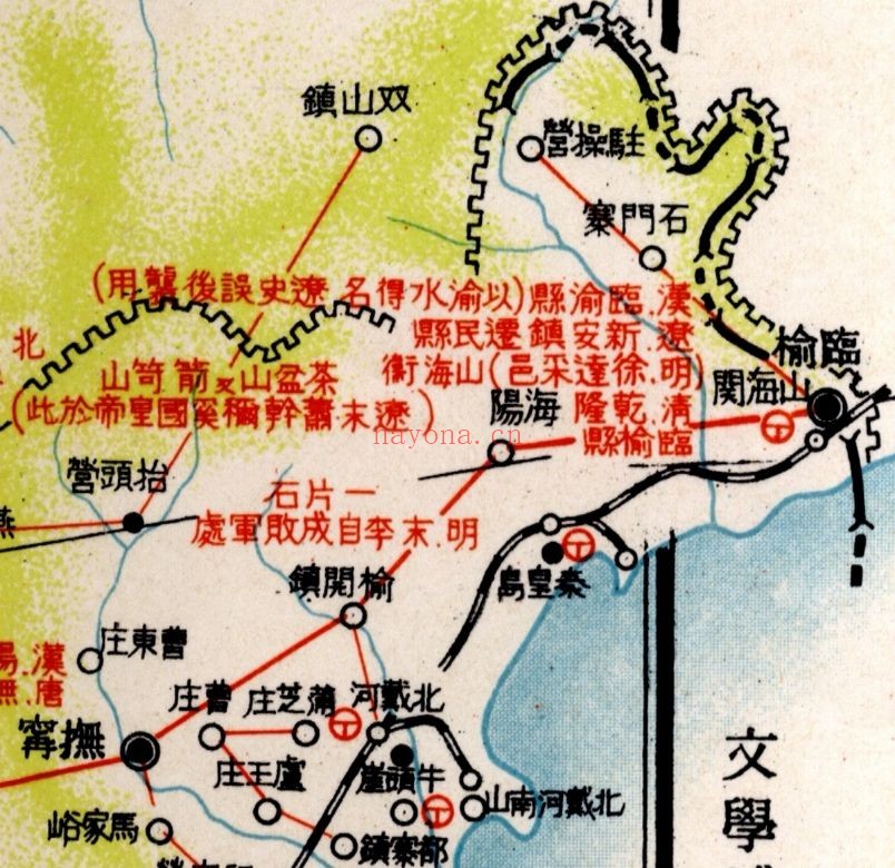 1934年民国河北省历史地图(日绘)