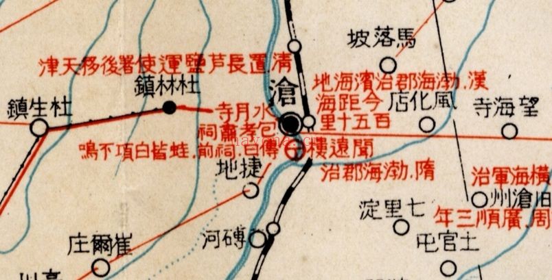 1934年民国河北省历史地图(日绘)