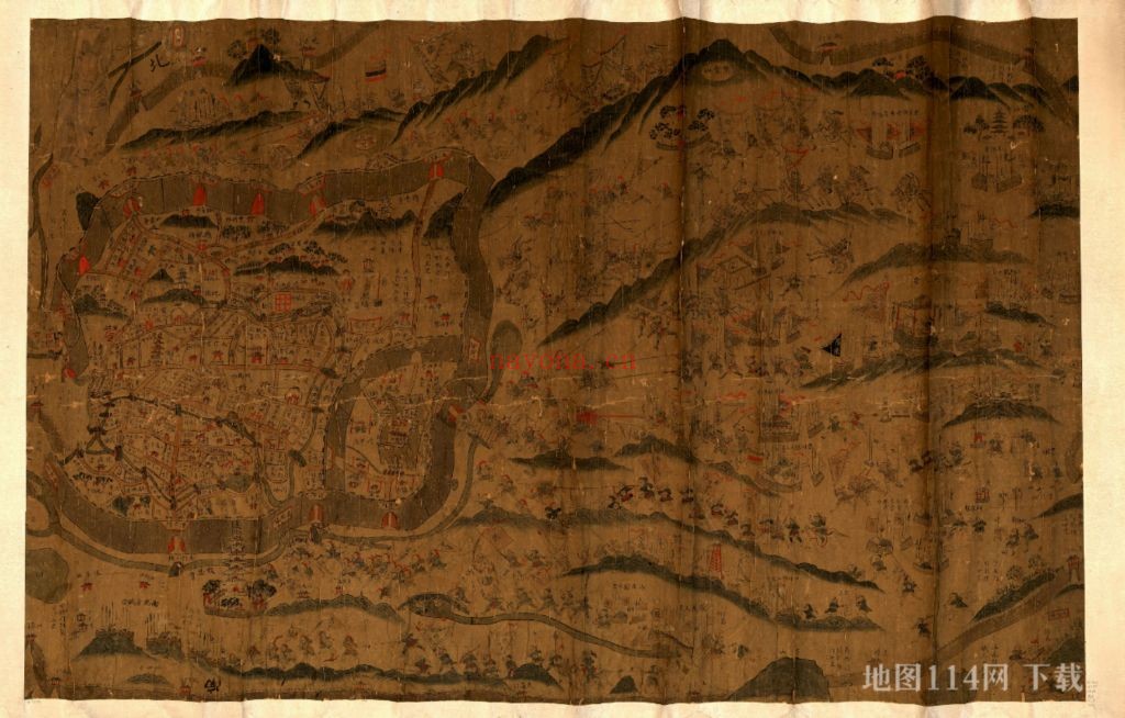 1853清军围攻南京太平天国图