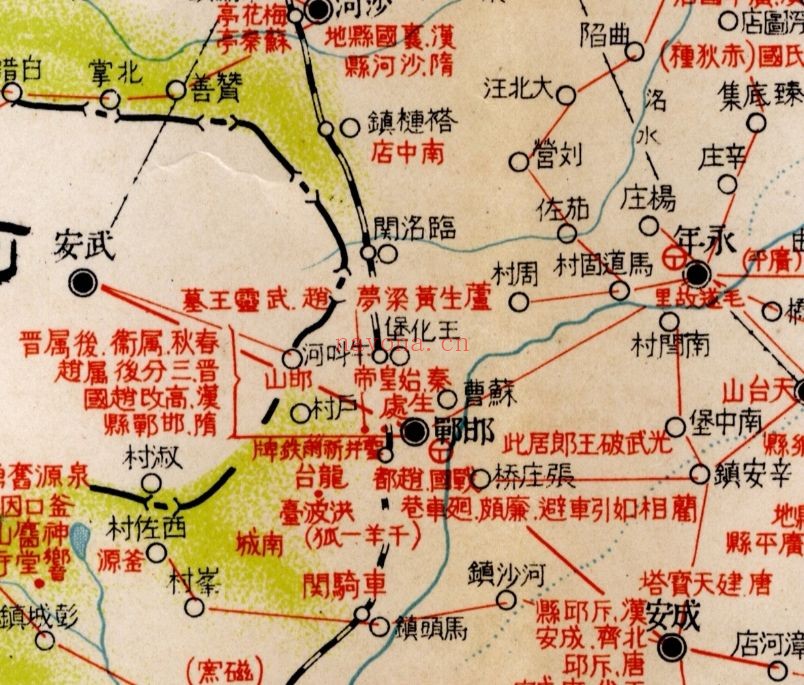 1934年民国河北省历史地图(日绘)