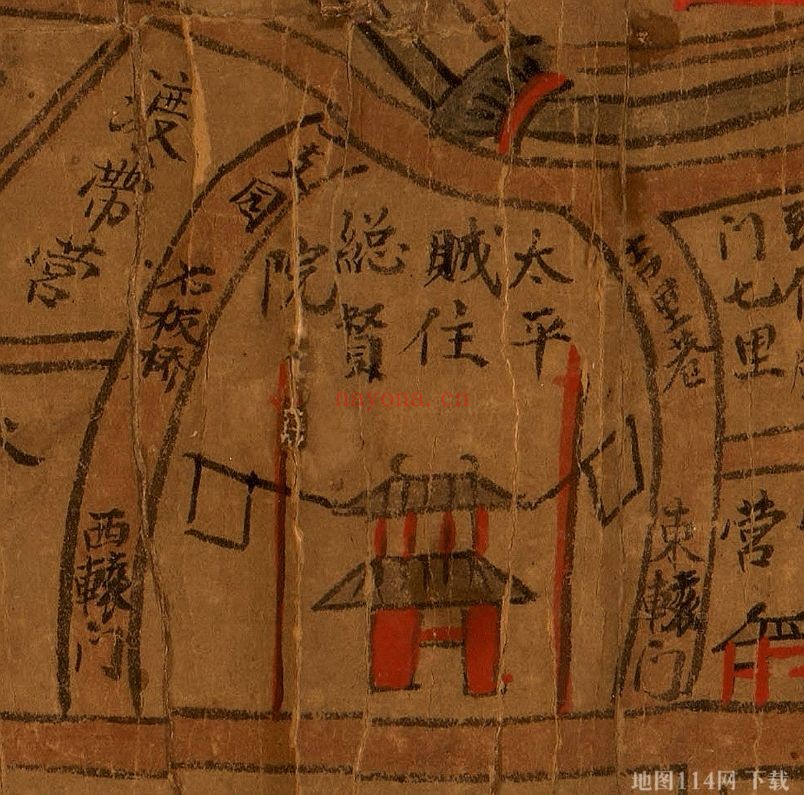 1853清军围攻南京太平天国图