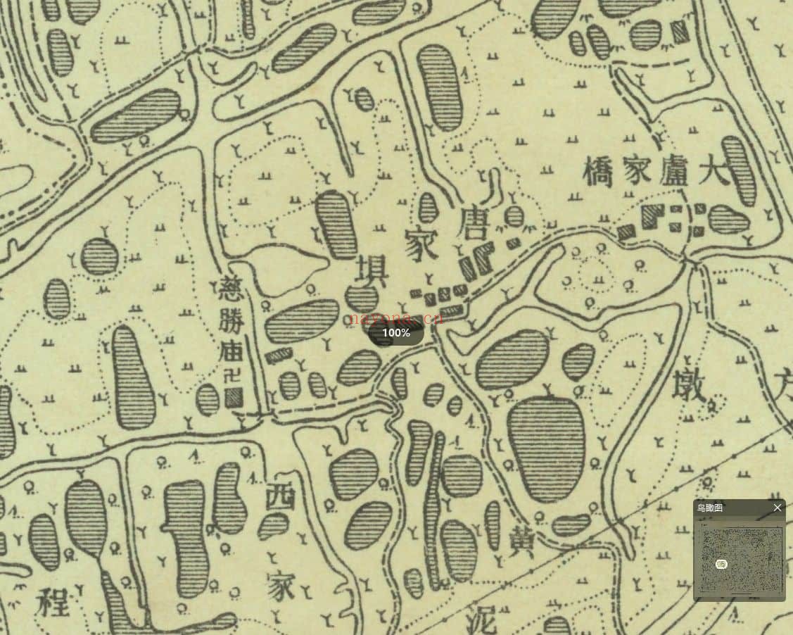 1935年杭州市地形单色版(35幅)