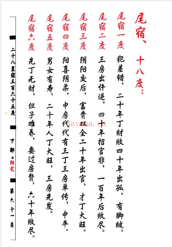 杨救贫杨公分金立向129页PDF 杨公风水
