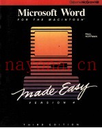 MICROSOFT WORD MADE EASY FOR THE MACINTOSH THIRD EDITION