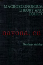 MACROECONOMICS THEORY AND POLICY
