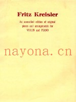 An assembled edition of original pieces and arrangements for volin and piano