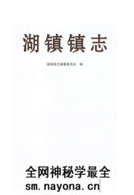 《湖镇镇志》.pdf电子版_河南省志预览图1
