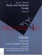 Complete Solutions Guide CALCULUS SEVENTH EDITION Volume II