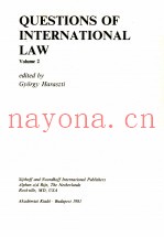 QUESTIONS OF INTERNATIONAL LAW  VOLUME 2