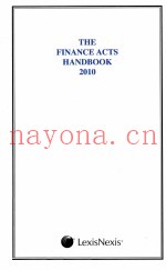 THE FINANCE ACTS HANDBOOK 2010