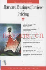 Harvard Business Review on Pricing