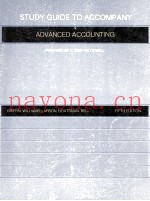 STUDY GUIDE TO ACCOMPANY ADVANCED ACCOUNTING PREPARED BY C.DWAYNE DOWEL