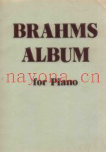 Brahms Album zongorara fur Klavier-for Piano