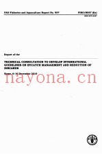 FAO FISHERIES AND AQUACULTURE REPORT NO.957:REPORT OF THE TECHNICAL CONSULTATION TO DEVELOP INTERNAT