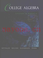 COLLEGE ALGEBRA GRAPHS AND MODELS