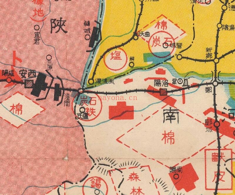 1938年《支那现状资源分布图》