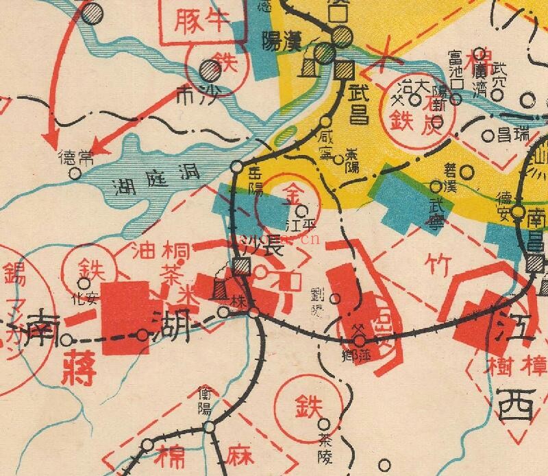 1938年《支那现状资源分布图》