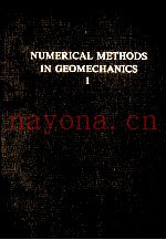 NUMERICAL METHODS IN GEOMECHANICS AACHEN 1979 VOLUME ONE