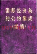 国际经济条约公约集成  续编