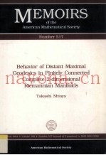 MEMOIRS OF THE AMERICAN MATHEMATICAL SOCIETY NUMBER 517 BEHAVIOR OF DISTANT MAXIMAL GEODESICS IN FIN